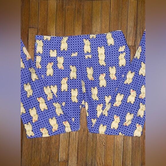 Lularoe tall&curvy Leggings • Frenchies With Bows • Unicorn Collection • NWOT - Picture 9 of 14